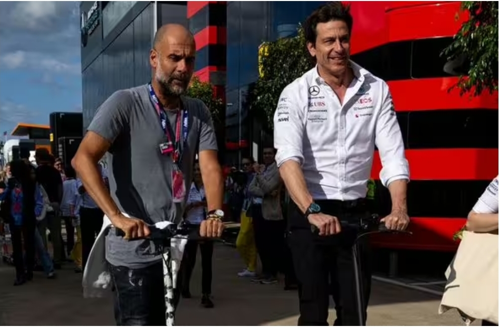 Lewis Hamilton Dodges Awkward Talk with Toto Wolff Thanks to Pep Guardiola’s Advice;