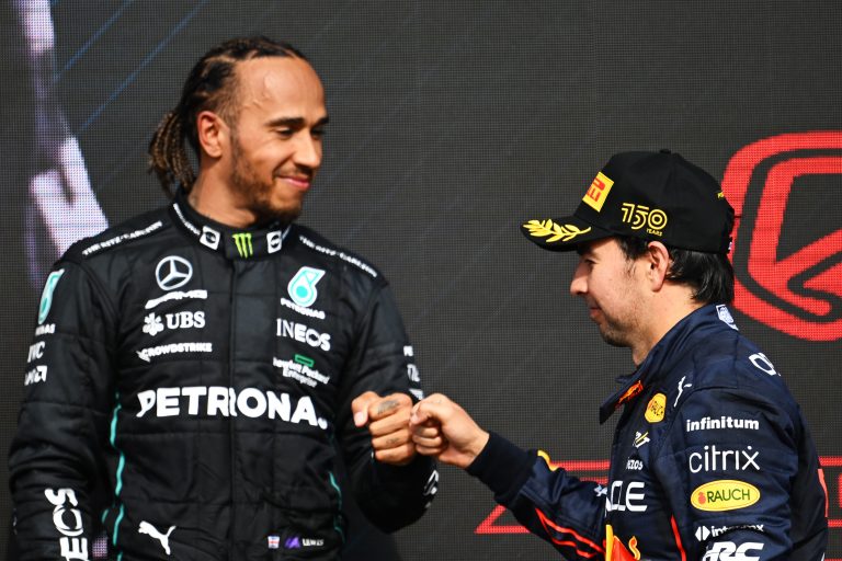 Lewis Hamilton gives thoughts on P2 conflict with Perez: “Honestly…